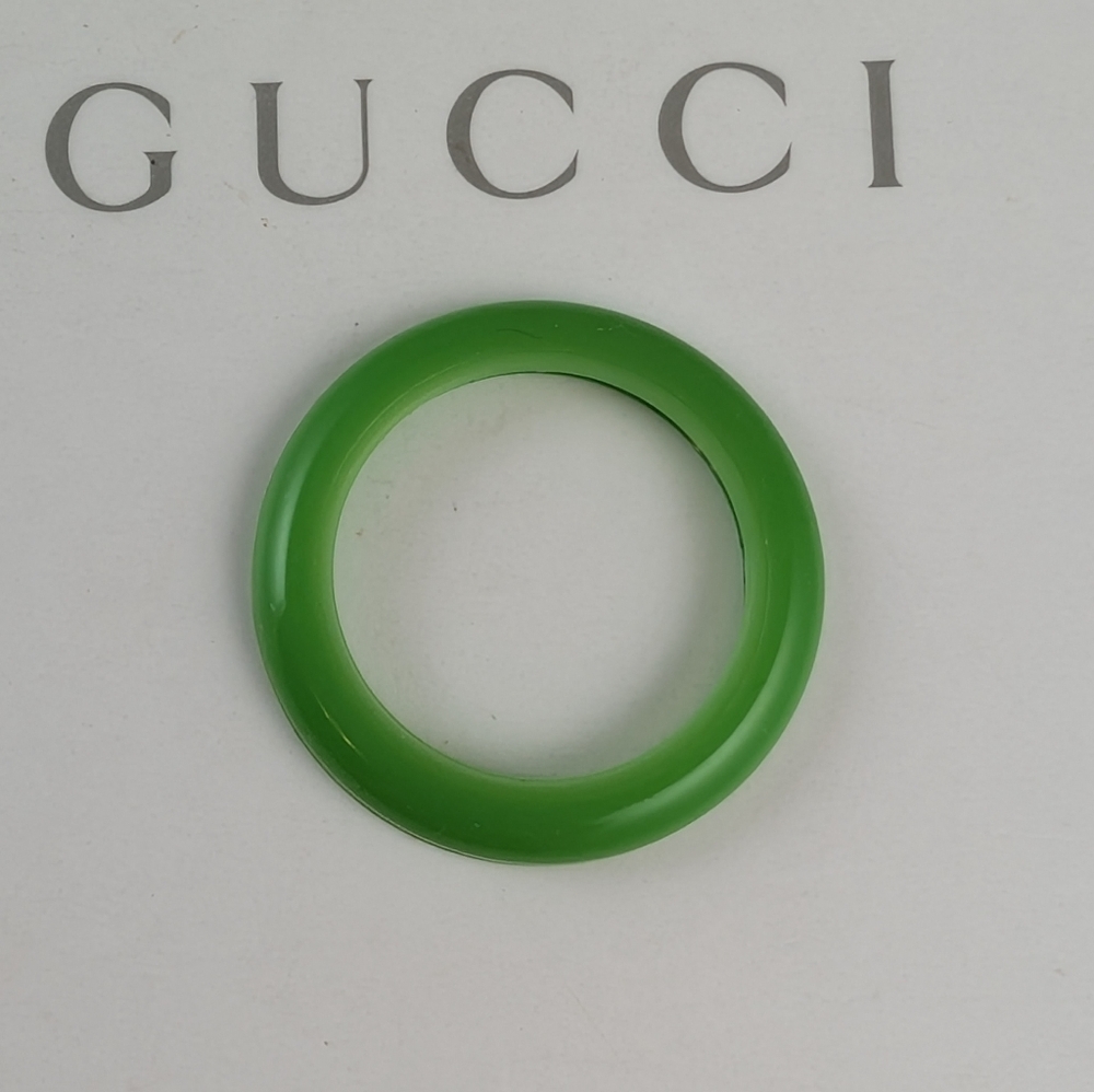 GUCCI BEZEL FOR 1100/1200 SERIES WATCH/EXCELLENT CONDITION/GREEN PLASTIC BEZEL